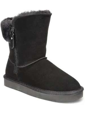 Maevee  Womens Leather Ankle Winter & Snow Boots