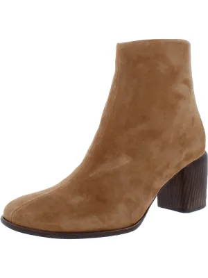 Maggie Womens Leather Square Toe Ankle Boots