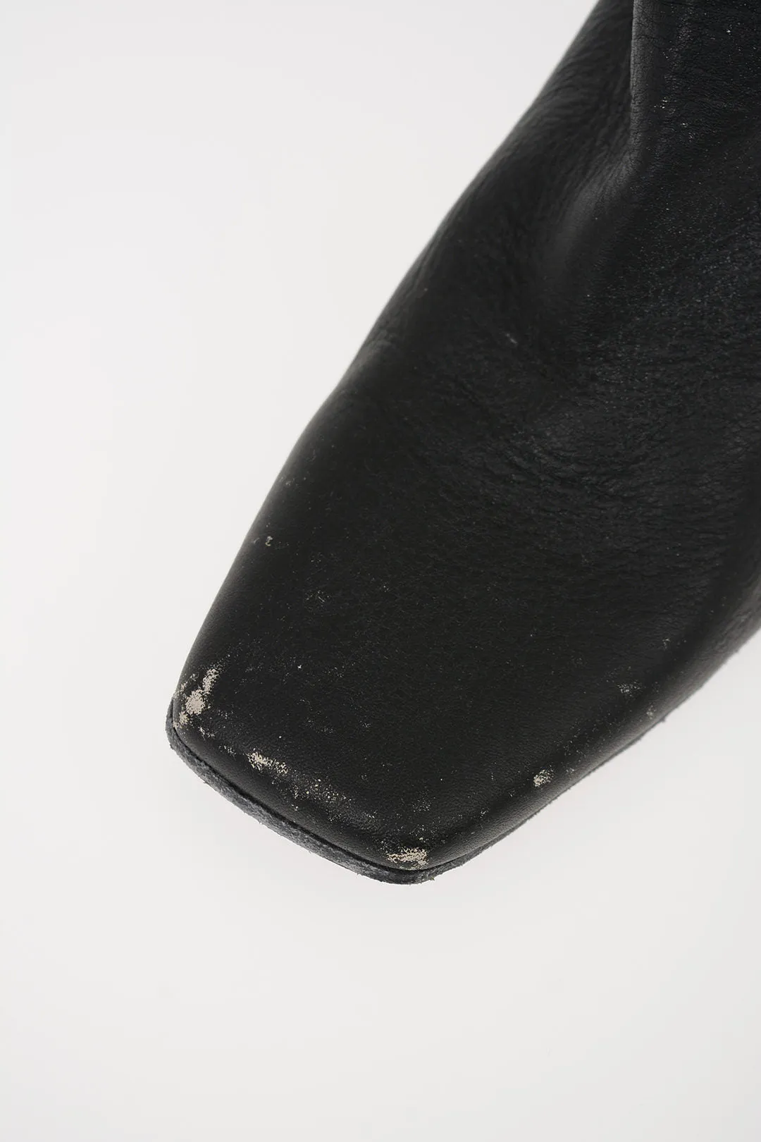 Maison Margiela Mm6 Vintage Effect Leather Ankle Boots
