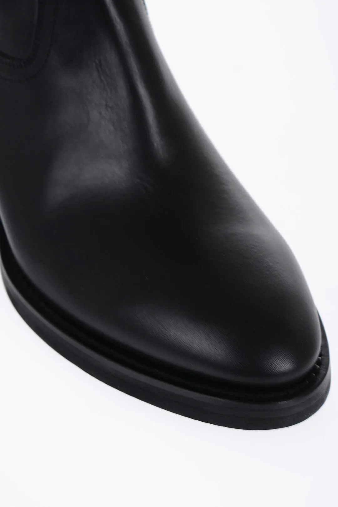 Maison Margiela Vintage Effect Leather Boots
