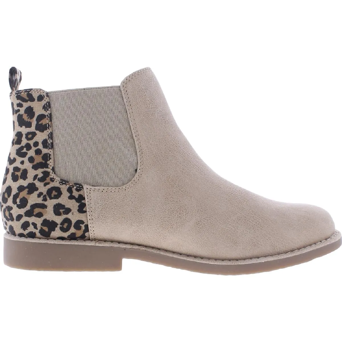 Marisah Womens Faux Leather Slip On Ankle Boots