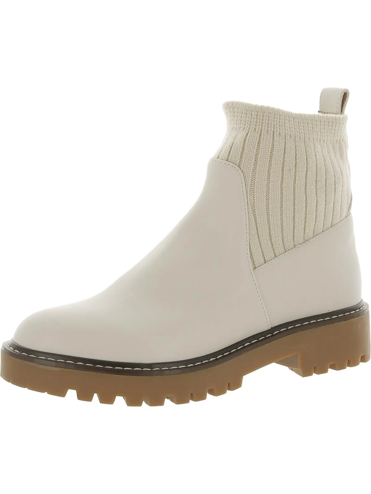 Maxxine Womens Faux Leather Casual Ankle Boots
