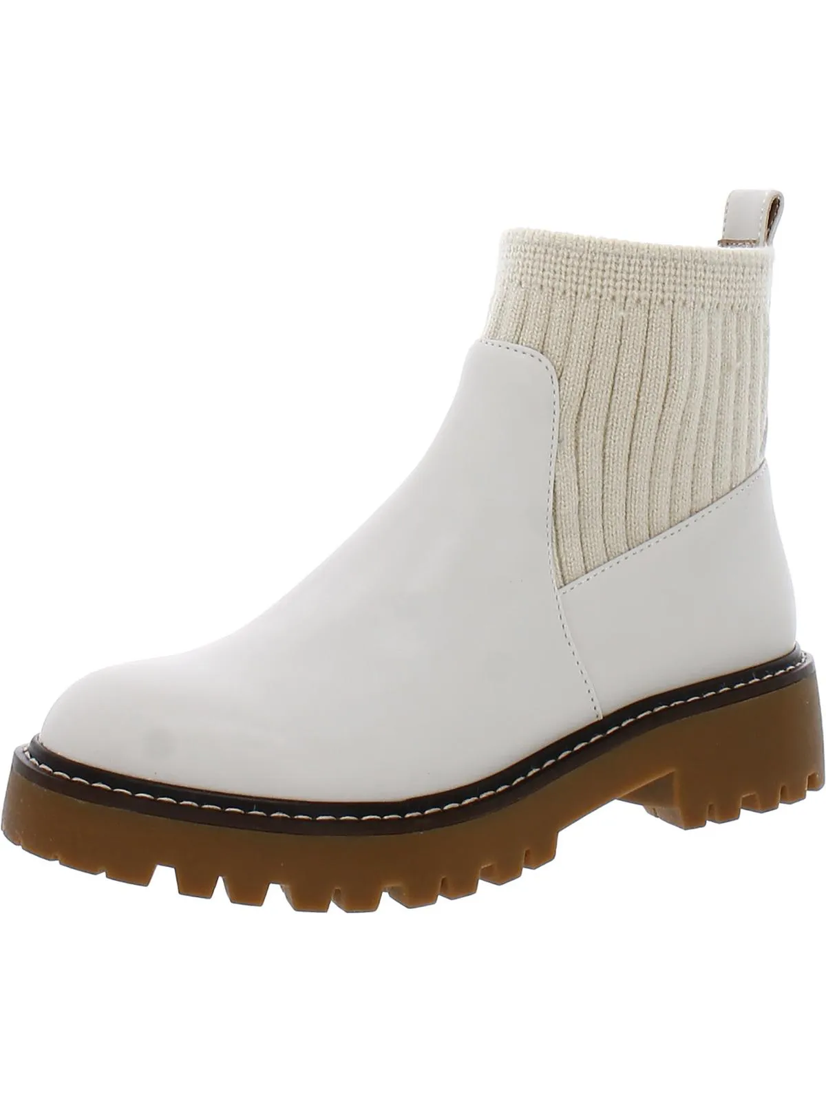 Maxxine Womens Faux Leather Casual Ankle Boots