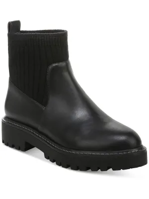 Maxxine Womens Faux Leather Casual Ankle Boots