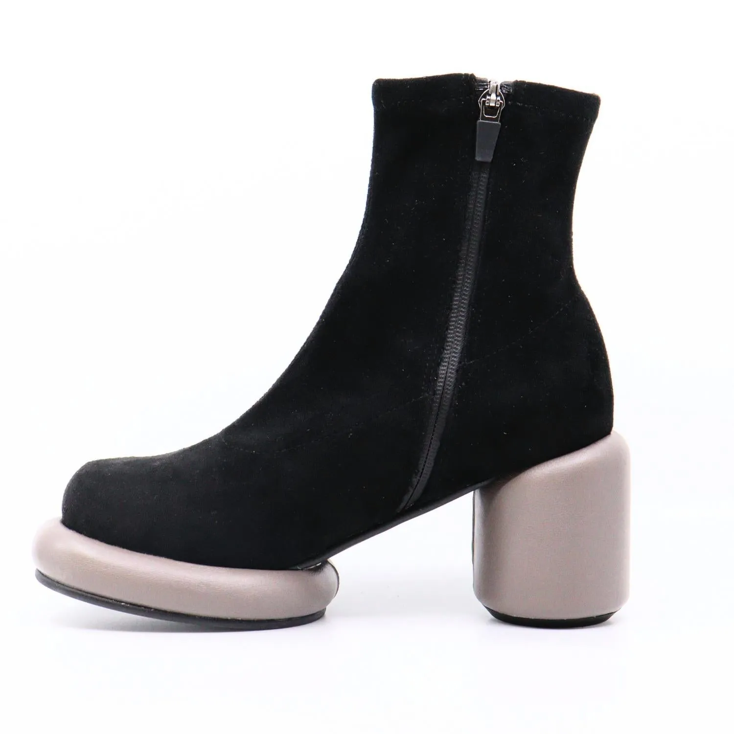 Mod Stretch Bootie In Grey