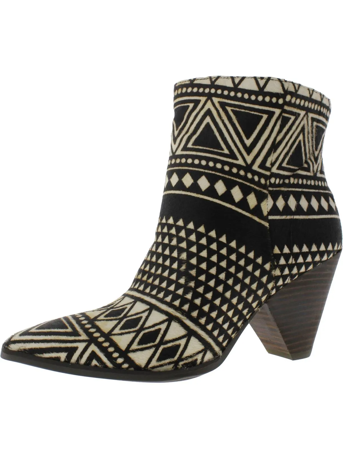 Munise 2 Womens Leather Calf Hair Booties