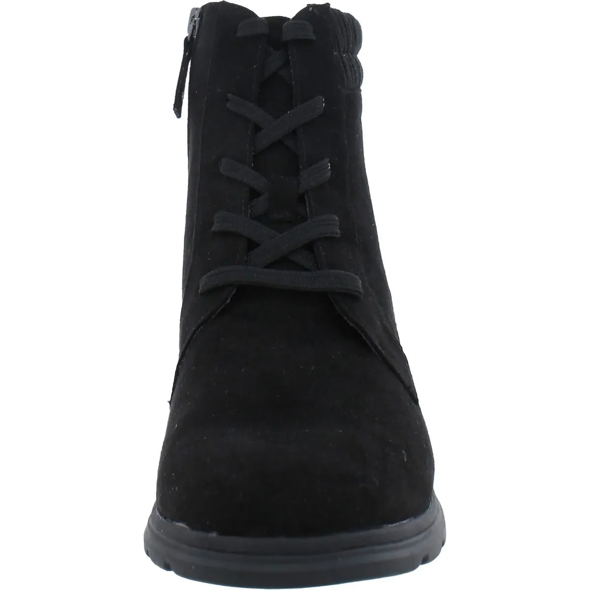Networking Womens Faux Suede Ankle Combat & Lace-up Boots