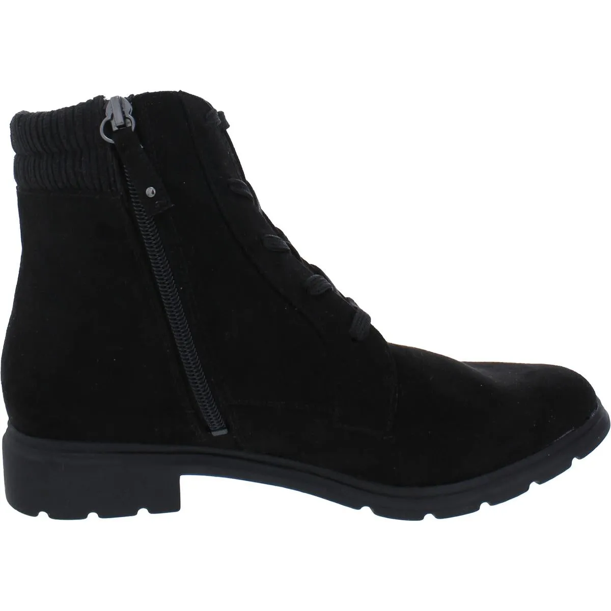 Networking Womens Faux Suede Ankle Combat & Lace-up Boots