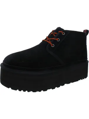 Neumal Heritage Platform Womens Suede Platform Booties