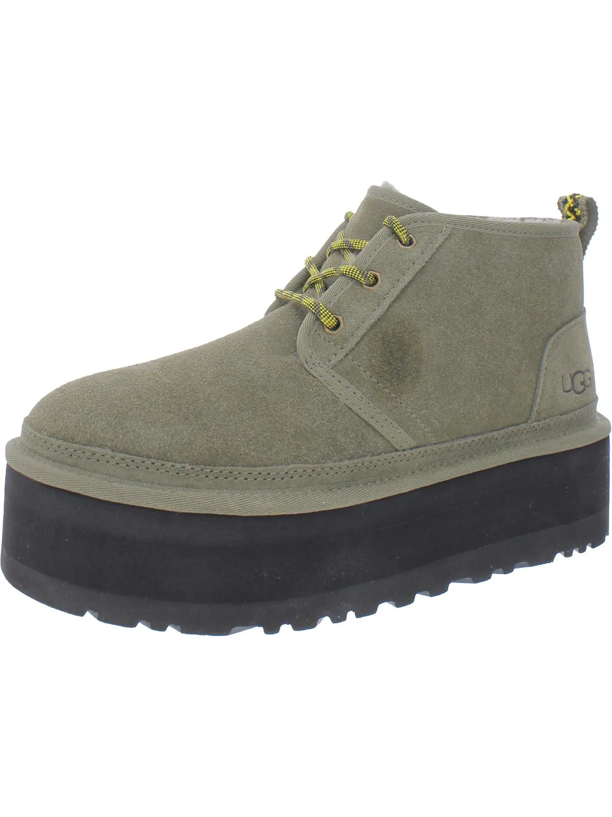 Neumal Heritage Platform Womens Suede Platform Booties
