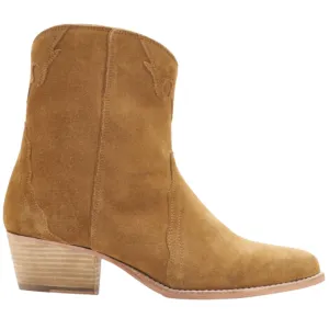 New Frontier Western Boots In Camel