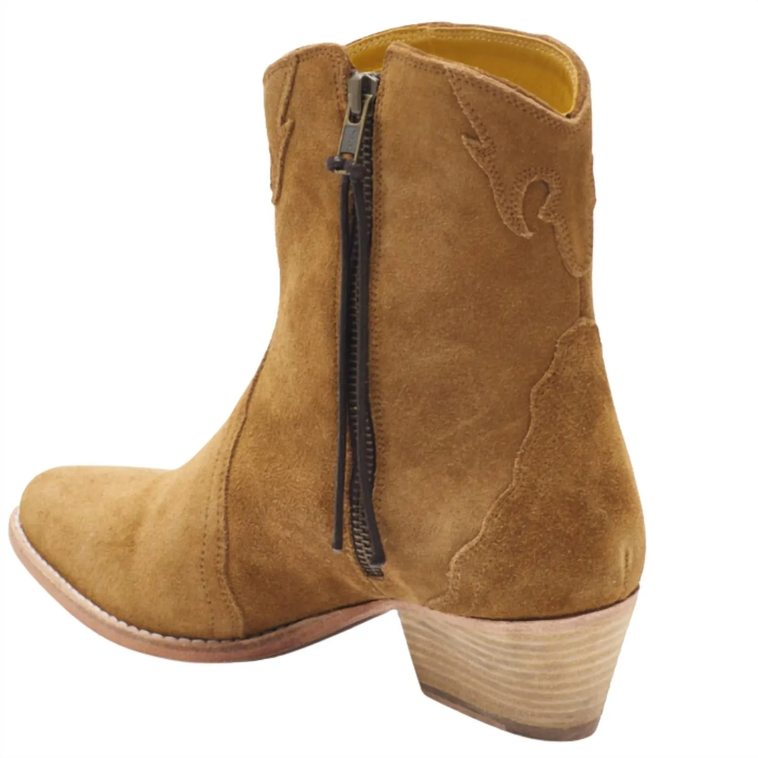 New Frontier Western Boots In Camel