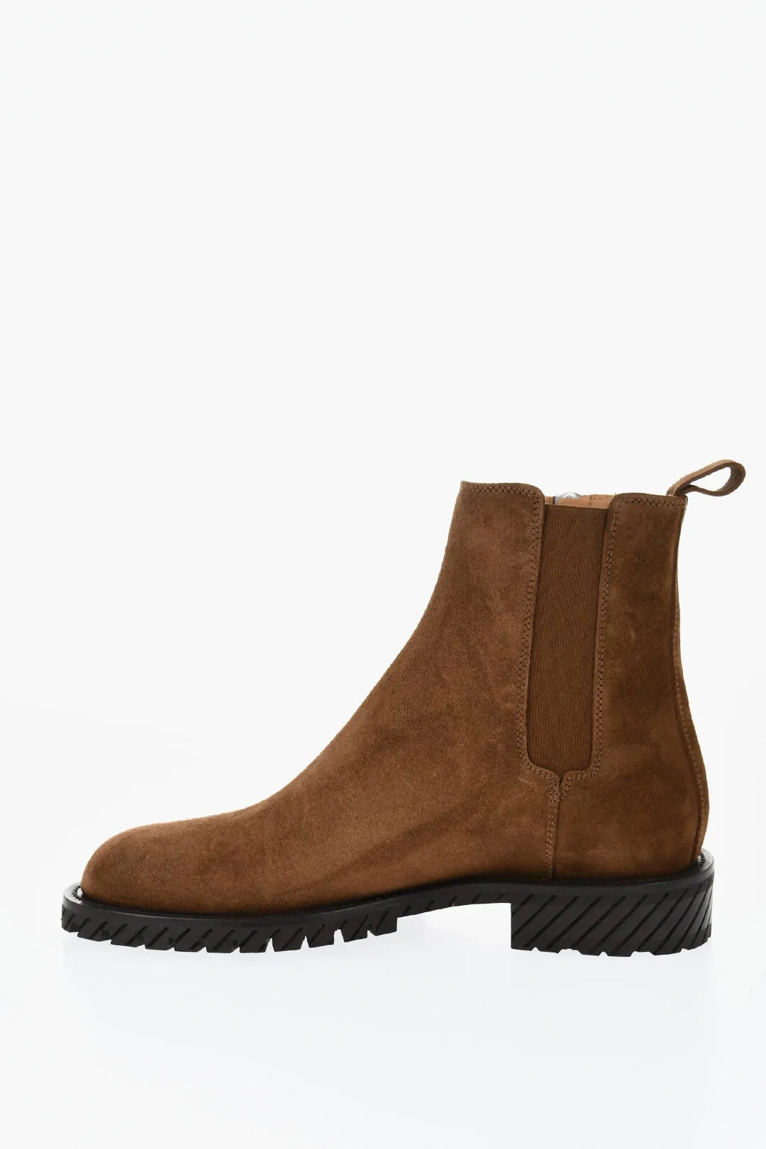 Off-White Suede Combat Booties