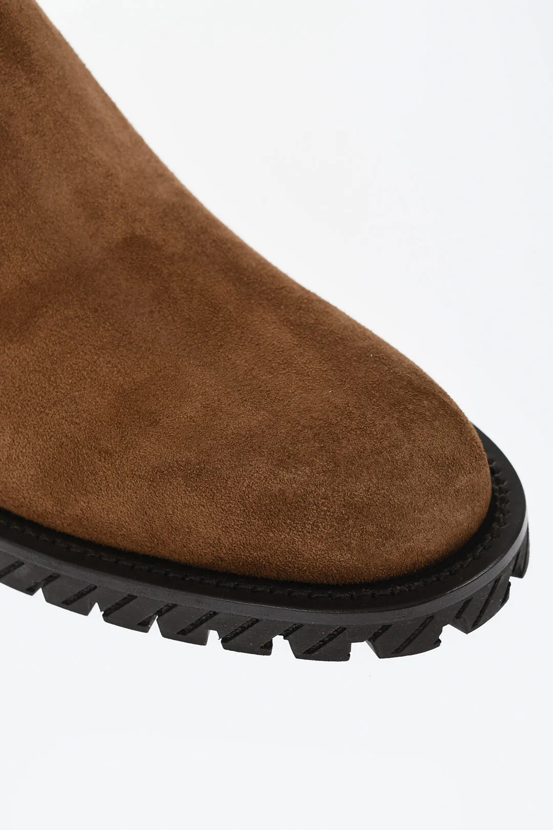 Off-White Suede Combat Booties