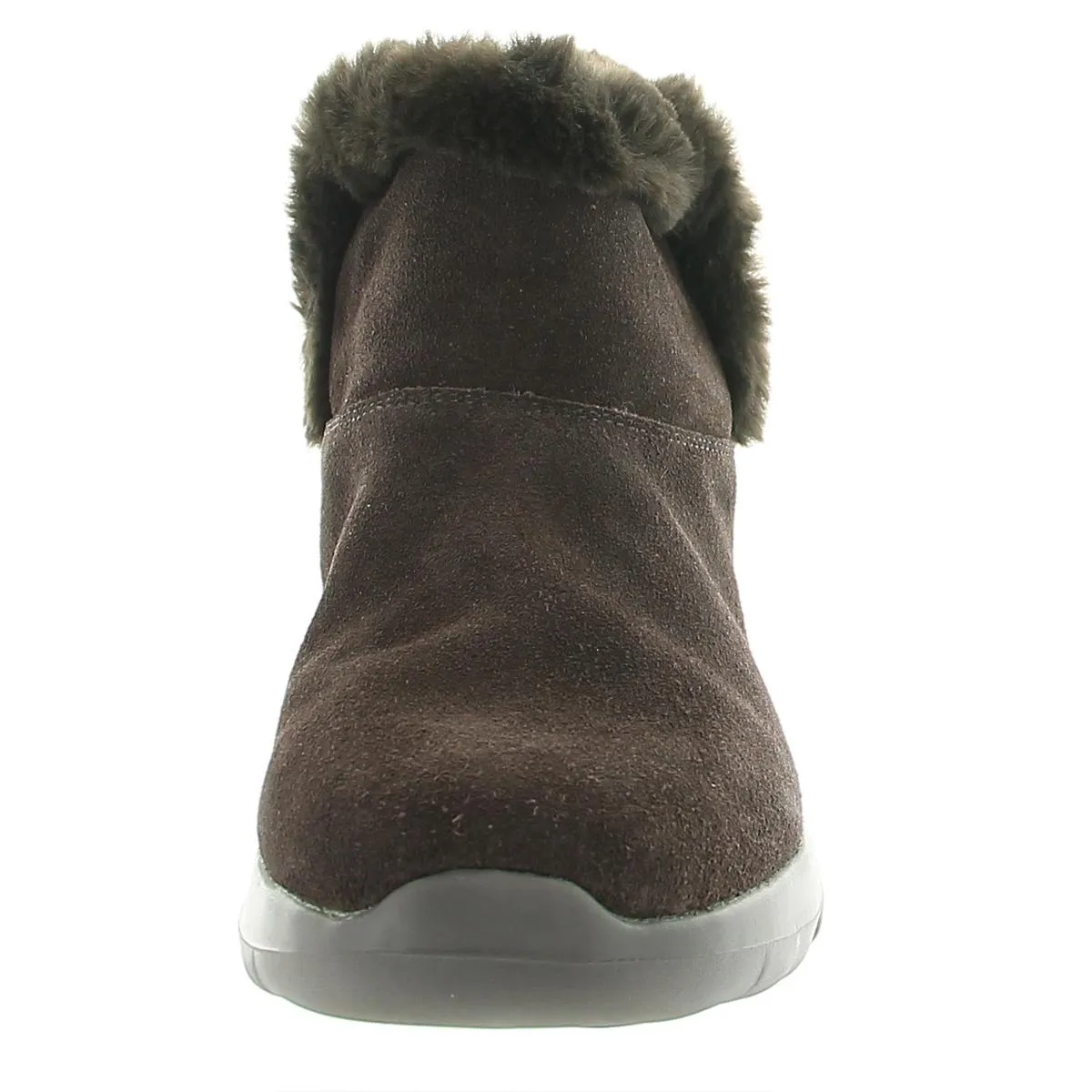 On-The-Go Joy Womens Leather Short Ankle Boots