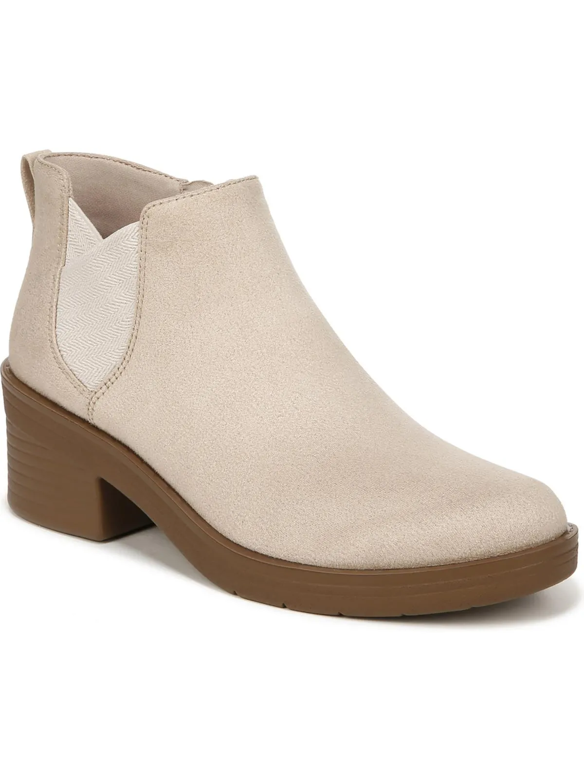 Ontario Womens Faux Suede Comfort Booties