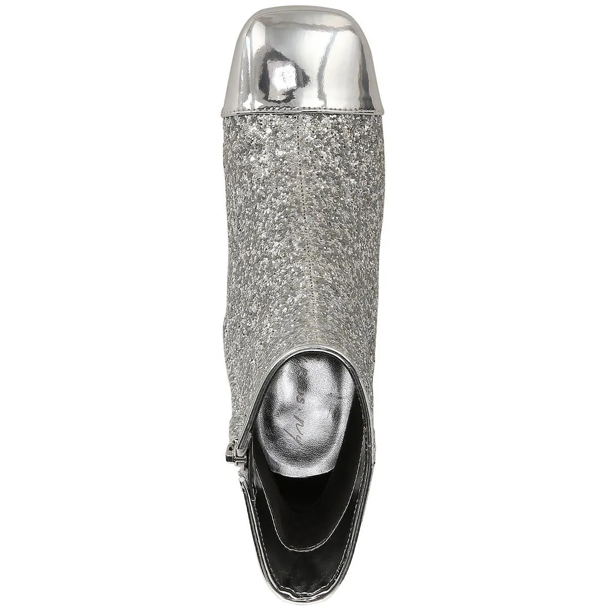 Osten Womens Faux Leather Glitter Booties