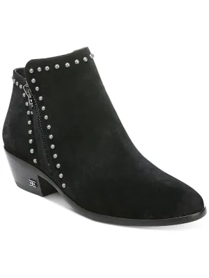 Paola Womens Suede Round Toe Ankle Boots