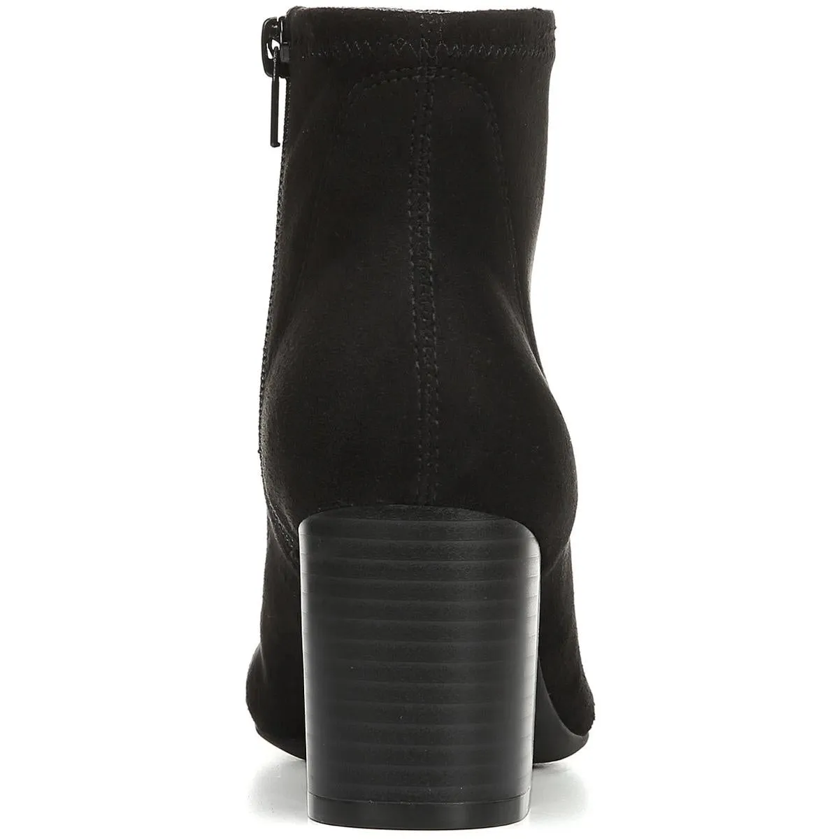 Peaches Womens Micro Suede Zipper Ankle Boots
