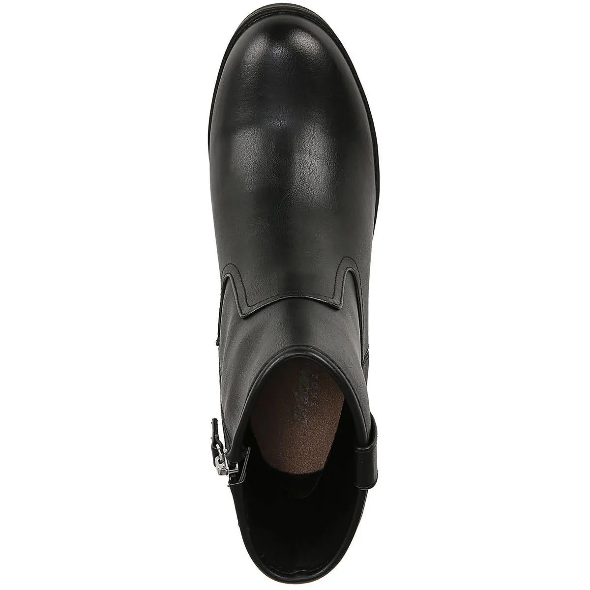 Pearl Womens Faux Leather Western Ankle Boots