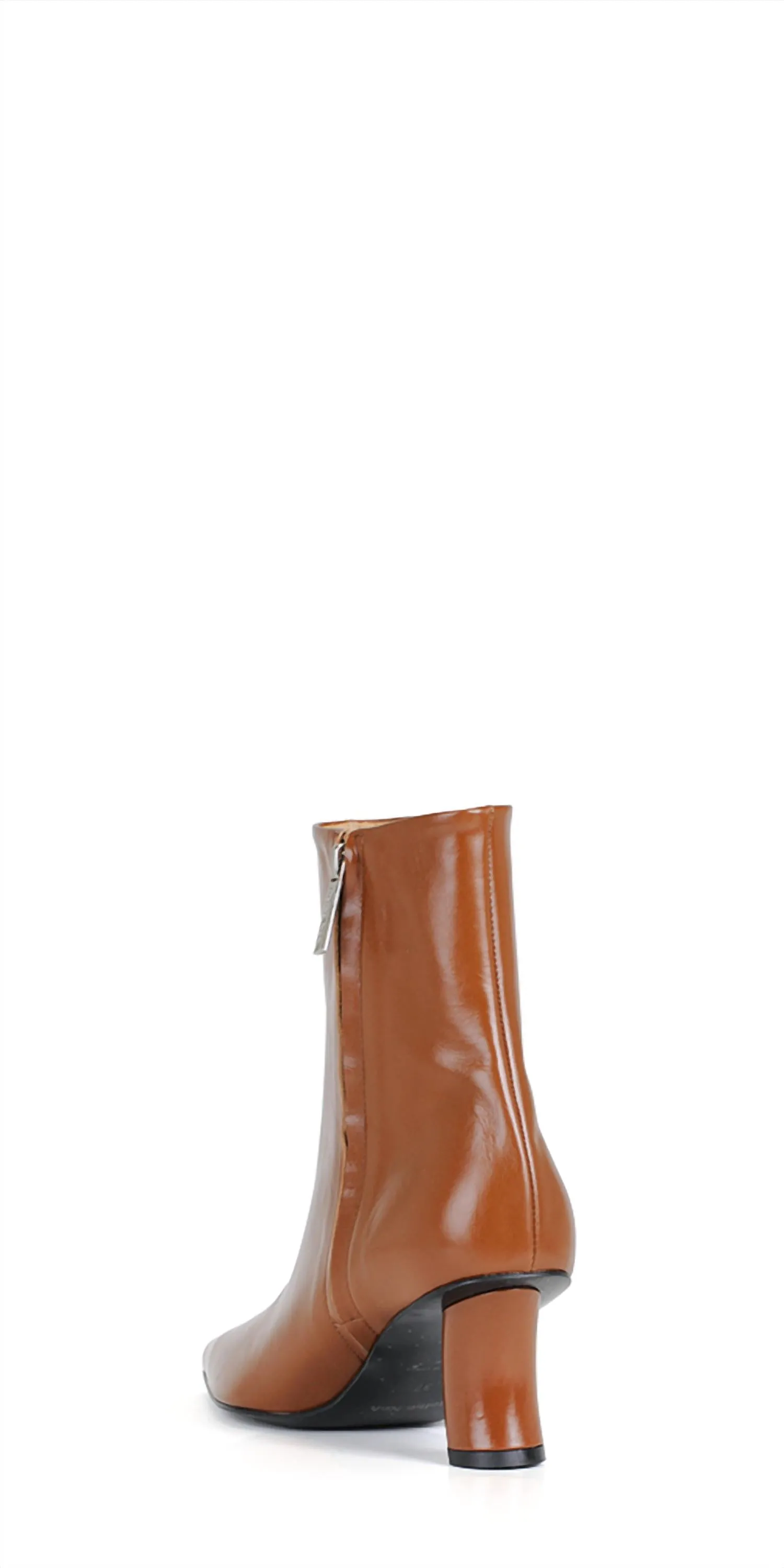 Pointed Curvy Boots In Brown