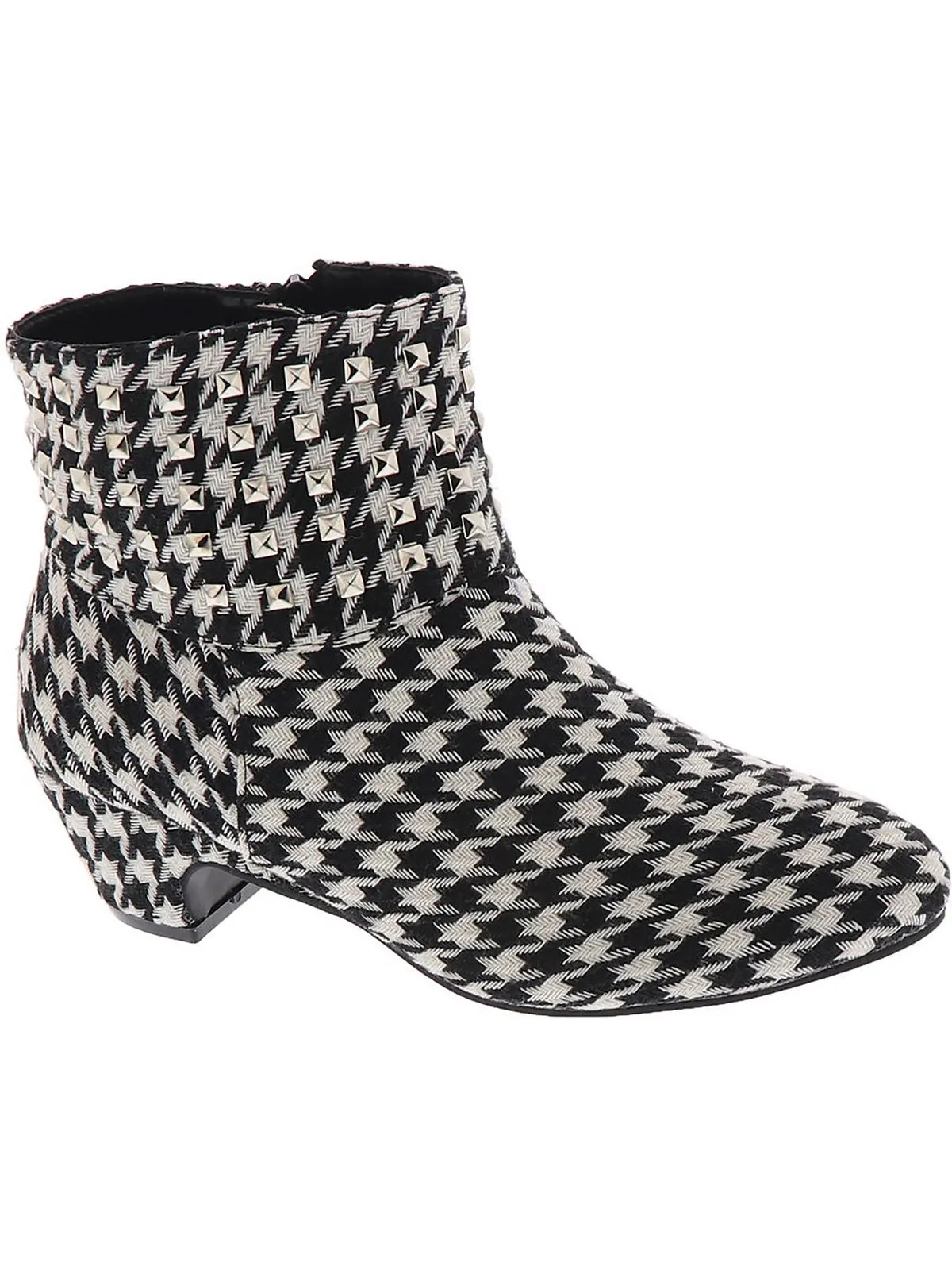 Presley Womens Faux Leather Studded Ankle Boots