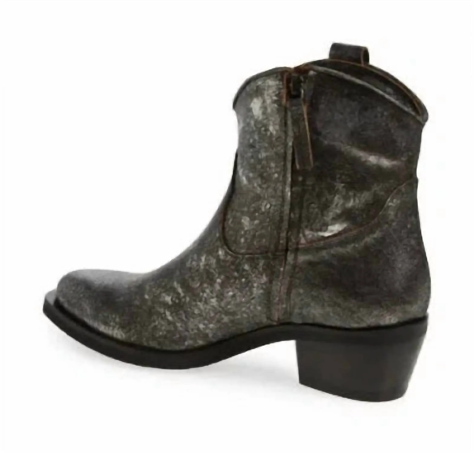 Provo Boots In Pewter Crackle