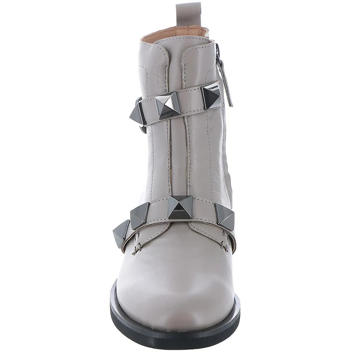 Pyramid  Womens Leather Studded Booties