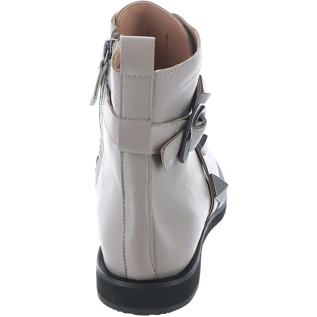 Pyramid  Womens Leather Studded Booties