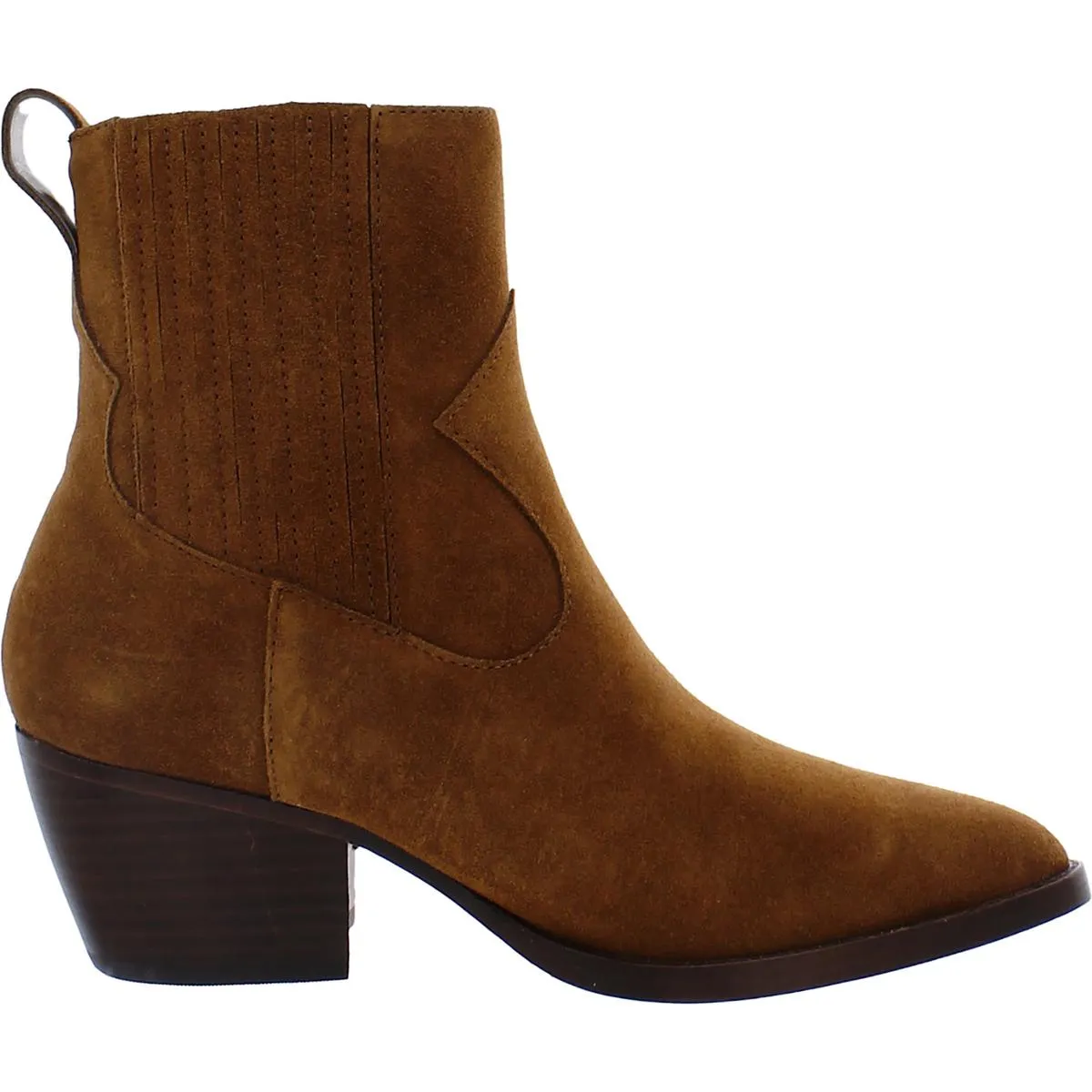Racquel Womens Suede Pointed Toe Ankle Boots