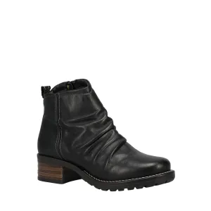 Ravelle Side-Zip Ankle Boot In Black
