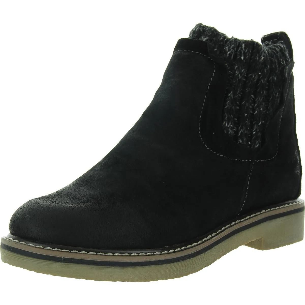 Rawnie Womens Suede Pull On Booties