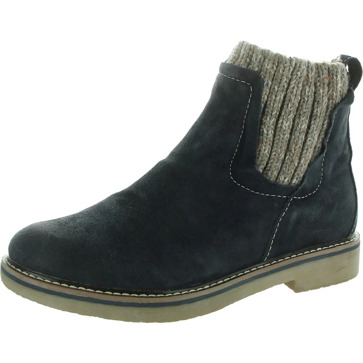 Rawnie Womens Suede Pull On Booties