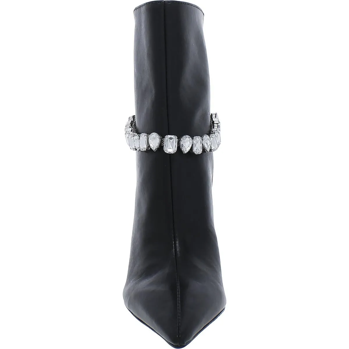 RHEA Womens Leather Pointed Toe Ankle Boots