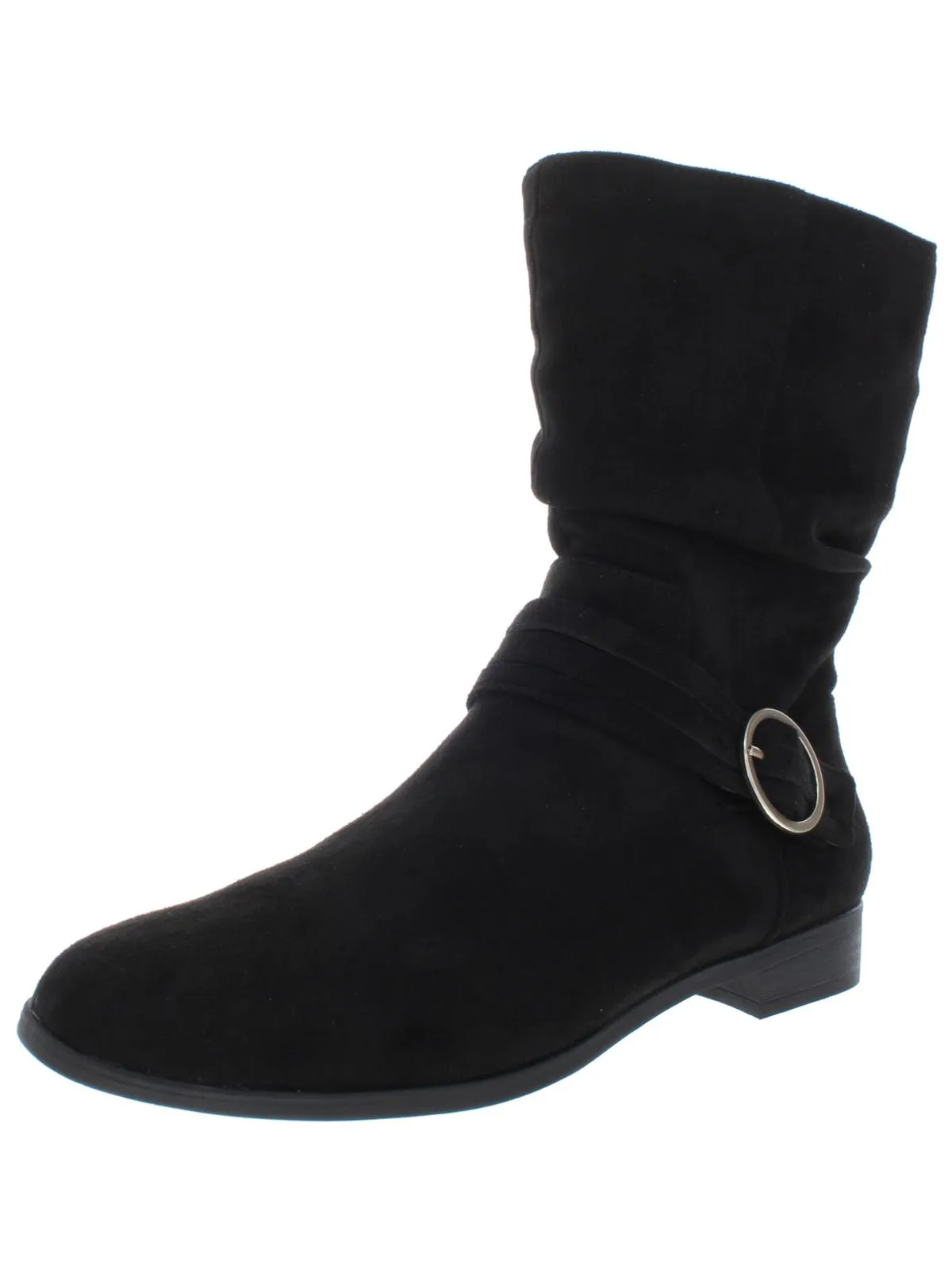 Ripple Womens Faux Suede Slouchy Booties