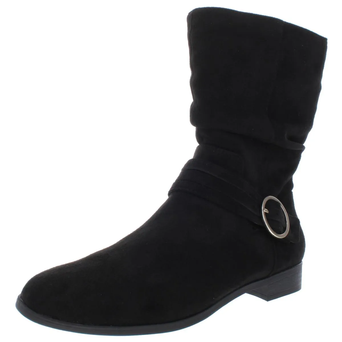 Ripple Womens Faux Suede Slouchy Booties