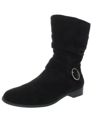 Ripple Womens Faux Suede Slouchy Booties