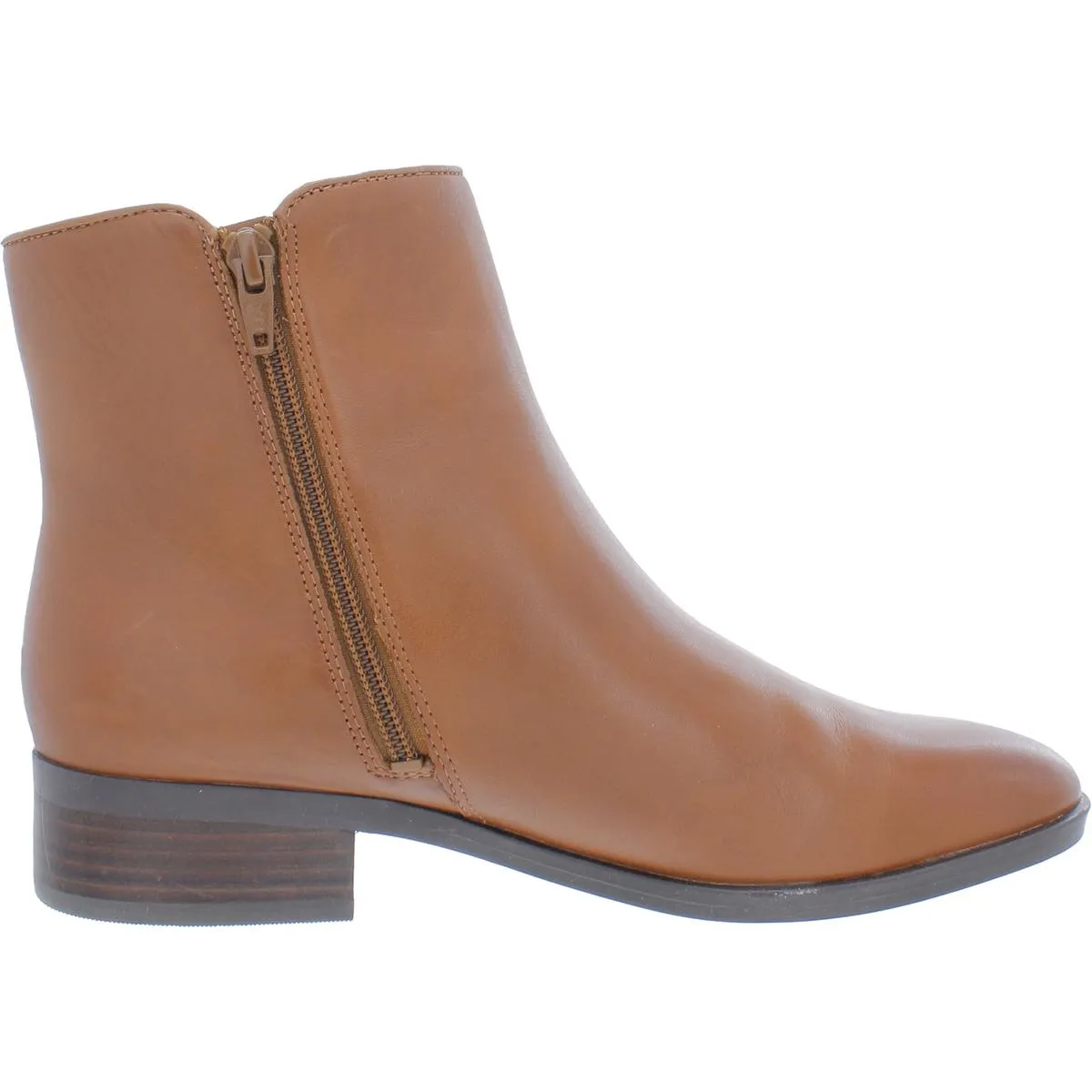 Robyn Womens Zipper Block Heel Ankle Boots