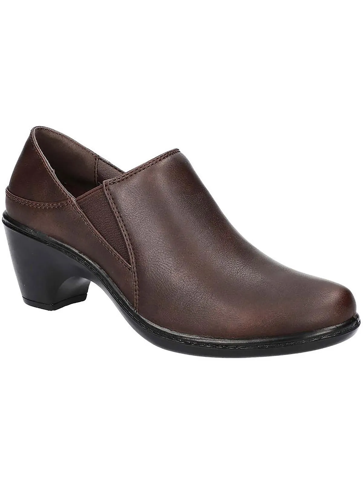 Ryalee Womens Faux Leather Round Toe Booties