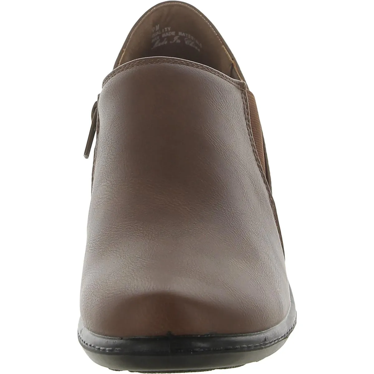 Ryalee Womens Faux Leather Round Toe Booties