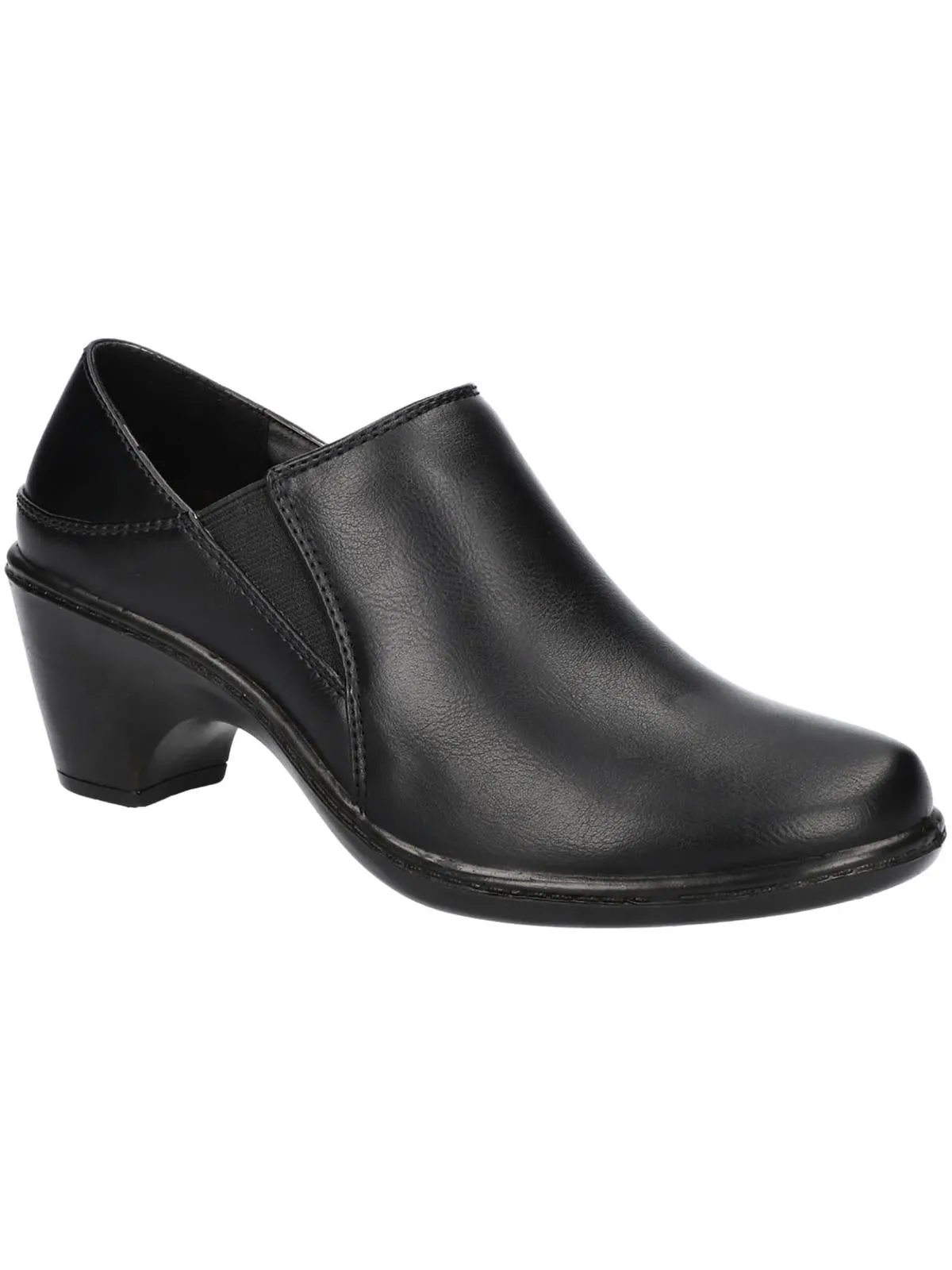 Ryalee Womens Faux Leather Round Toe Booties