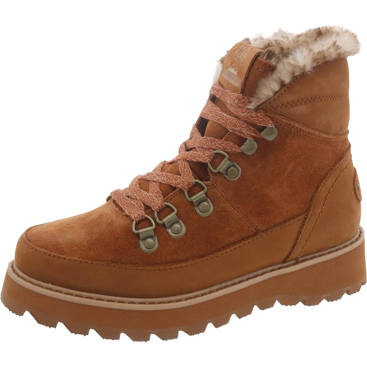 Sadie Womens Leather Lace-Up Ankle Boots