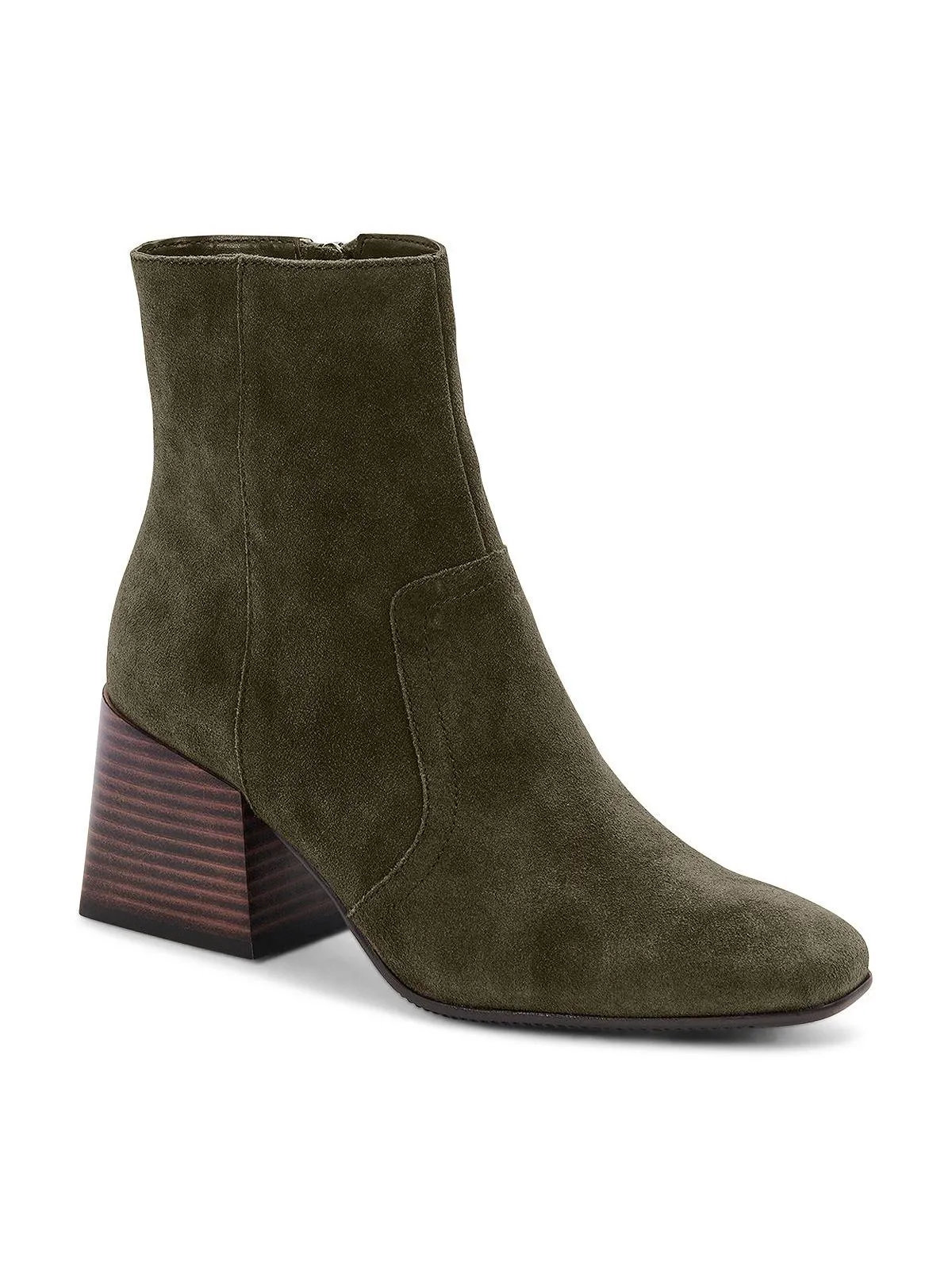 Salome Womens Cow Suede Square To Ankle Boots