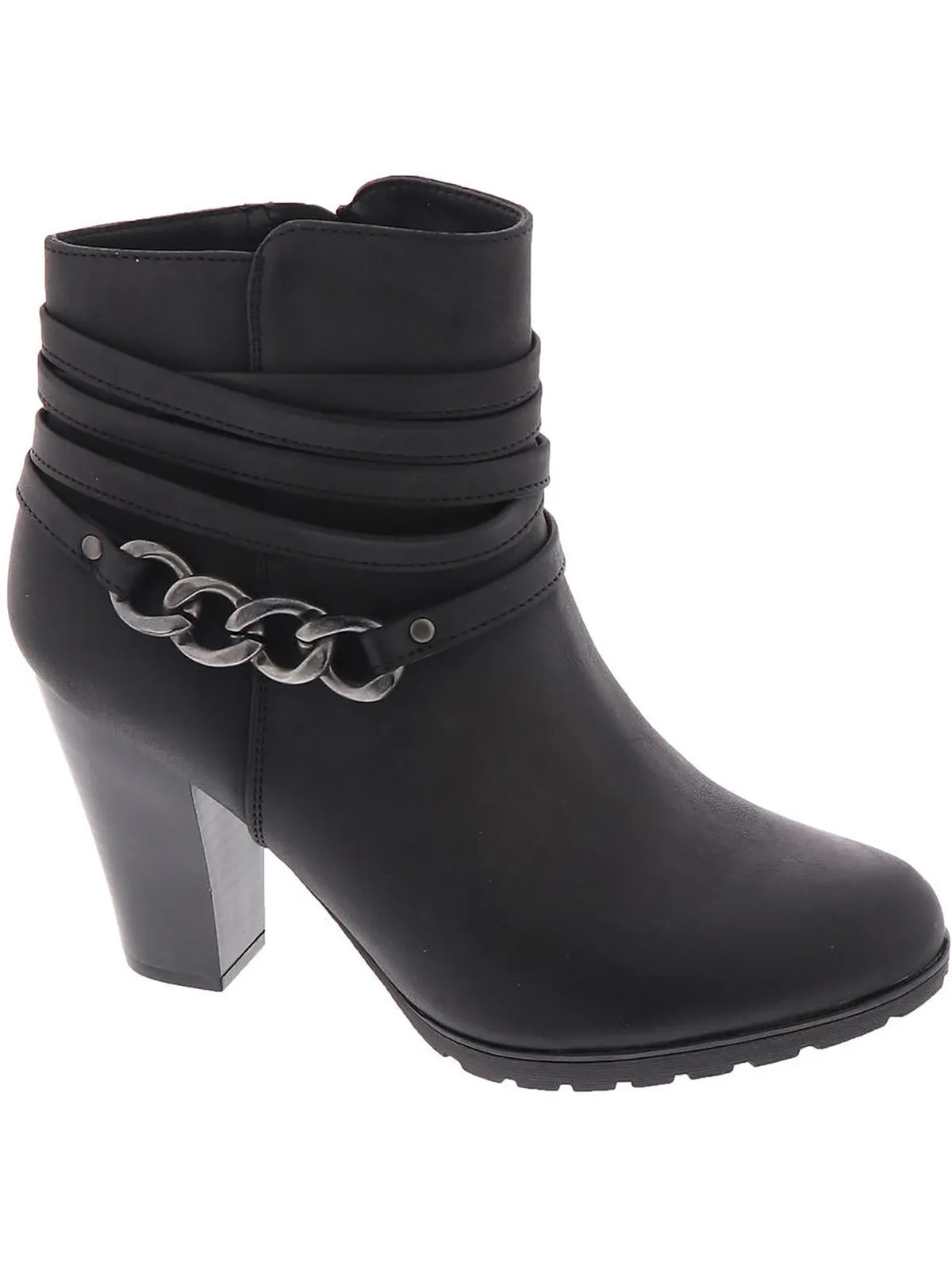 Sammuel  Womens Pull On Faux Suede Booties