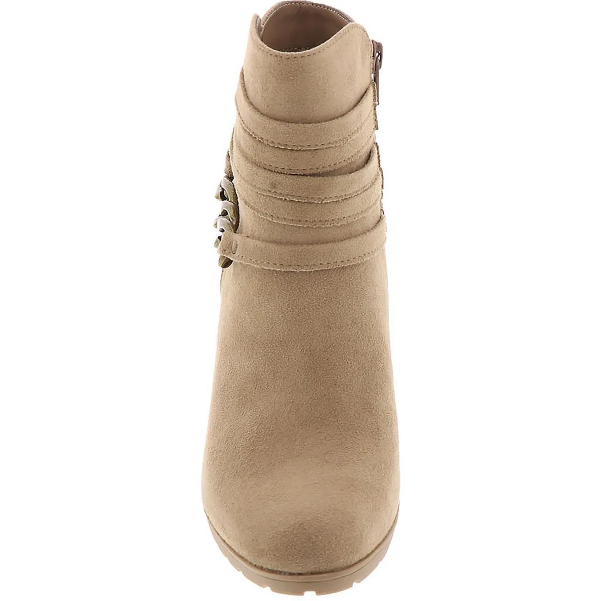 Sammuel  Womens Pull On Faux Suede Booties