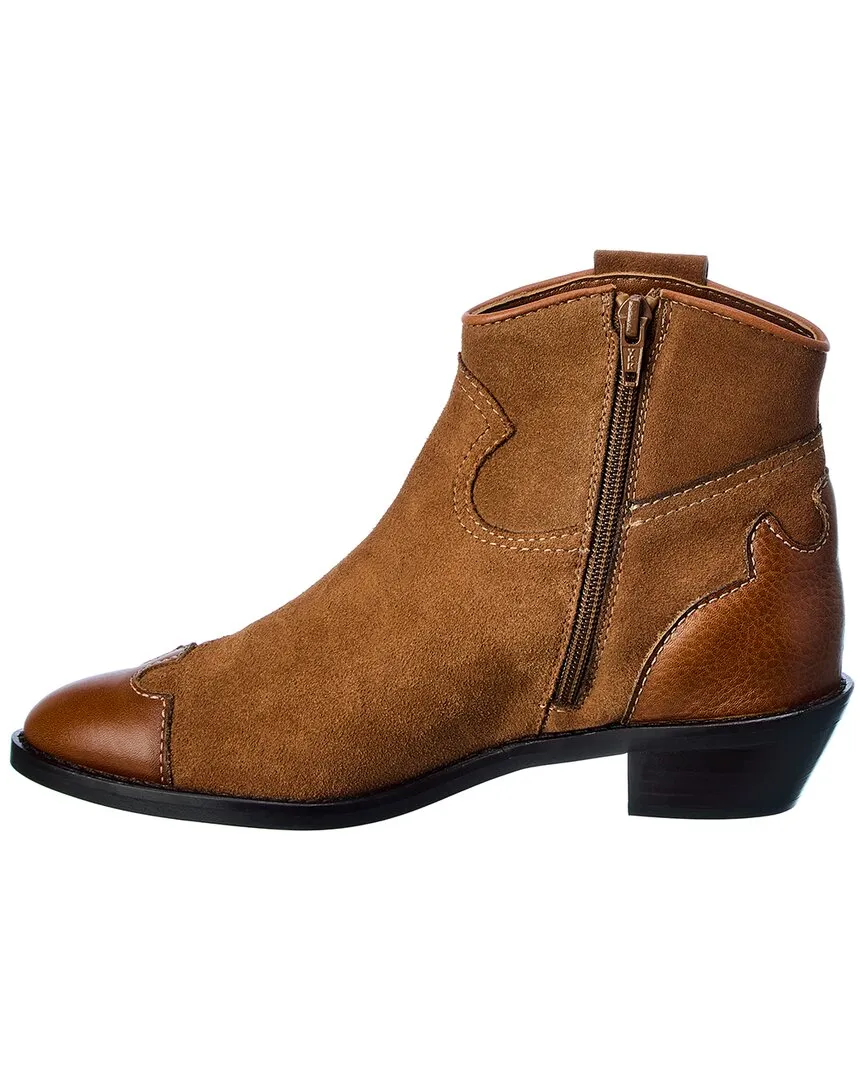 See by Chlo Suede & Leather Bootie