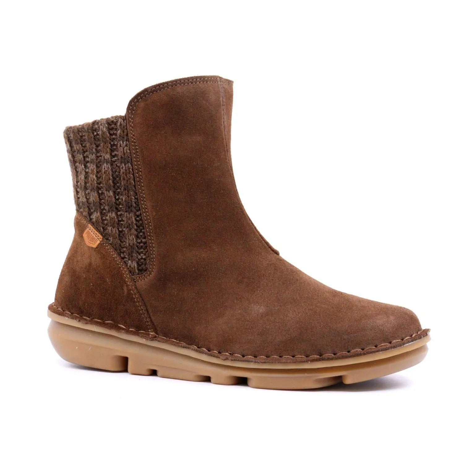 Silken Boot In Brown Suede