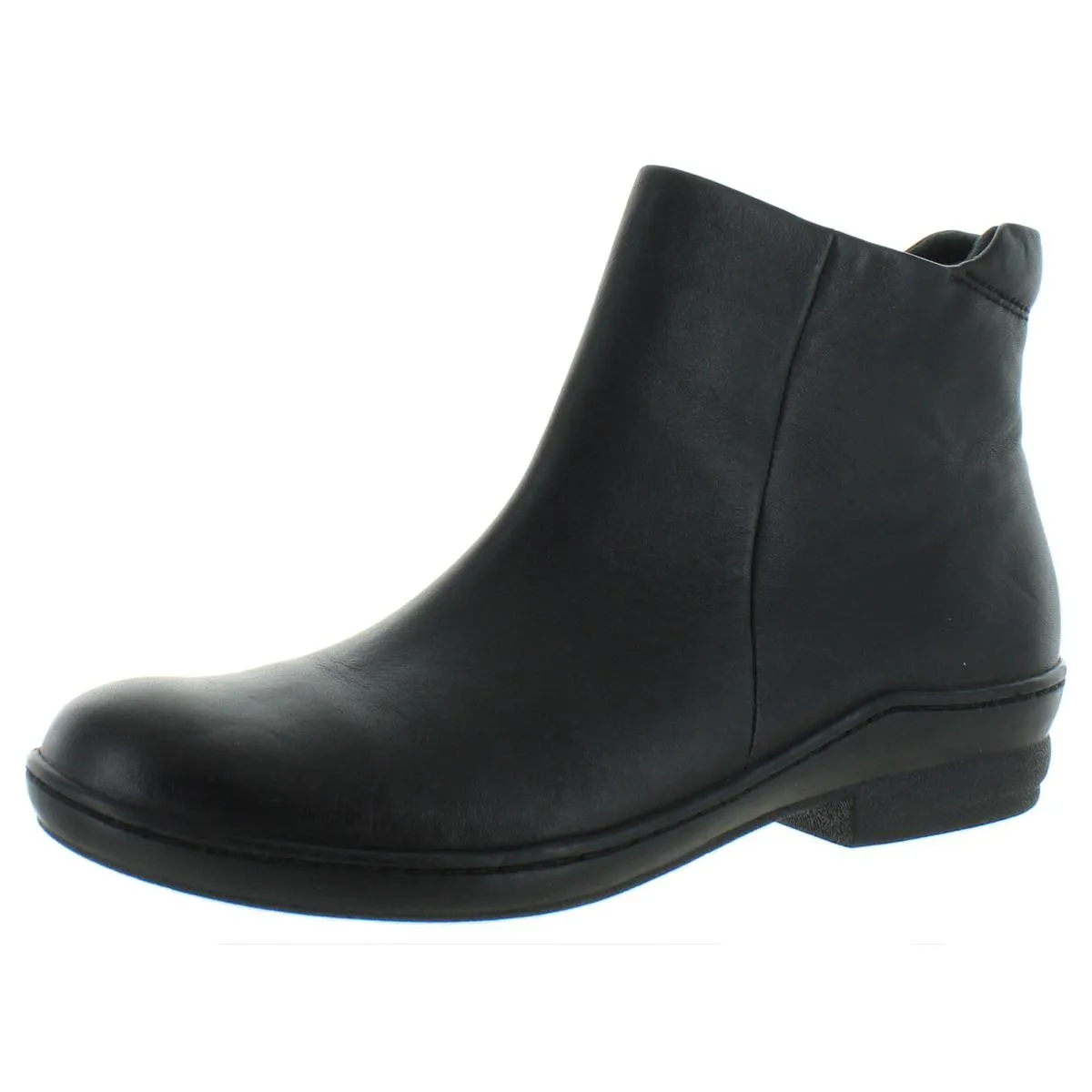 Simplicity Womens Leather Zip-Up Ankle Boots