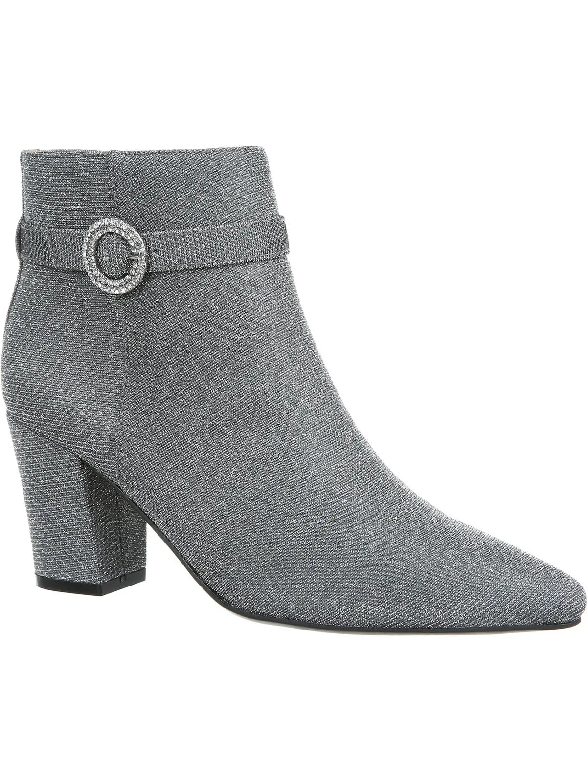 Sparkle Womens Faux Suede Rhinestone Booties