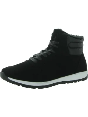 Sport Hiker Womens Faux Leather Waterproof Ankle Boots
